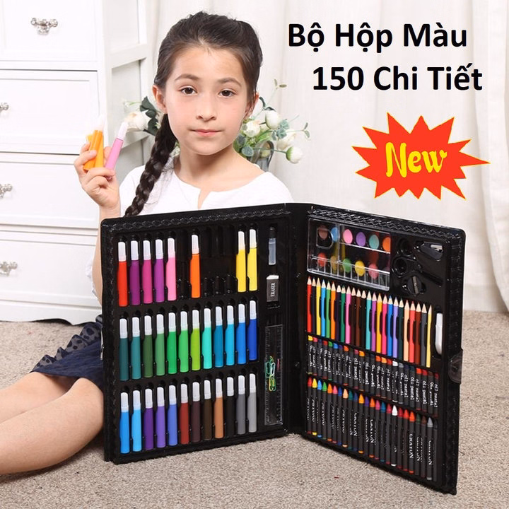 Bộ Bút Màu 150 Chi Tiết Cho Bé