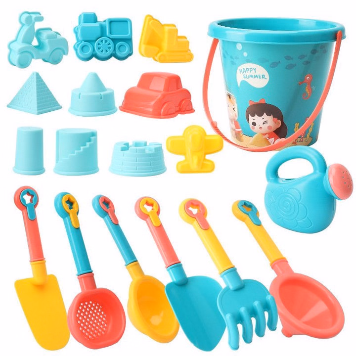 Bộ Xúc Cát Xanh 18 Món - Su - Ảnh 3