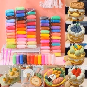 Sét Đất Nặn Tự Khô 12 Màu