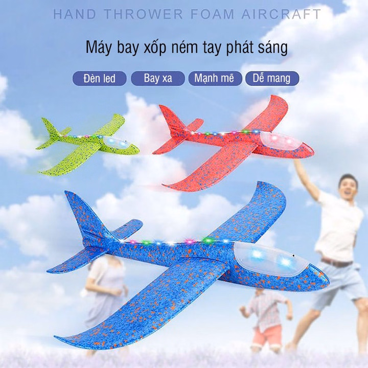 Máy Bay Xốp Ném Tay Có Đèn Led 55739 - Lady'S Passion