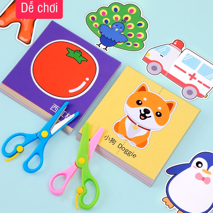 Đồ Chơi Cắt Giấy 200 Chủ Đề Cho Trẻ Em Từ 2 Tuổi 55729 - Lady'S Passion - Ảnh 3
