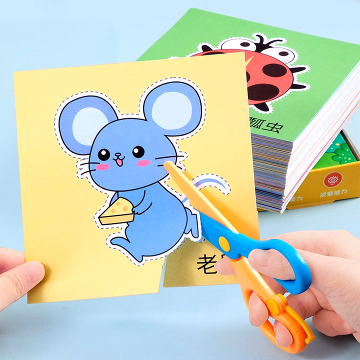 Đồ Chơi Cắt Giấy 200 Chủ Đề Cho Trẻ Em Từ 2 Tuổi 55729 - Lady'S Passion - Ảnh 4