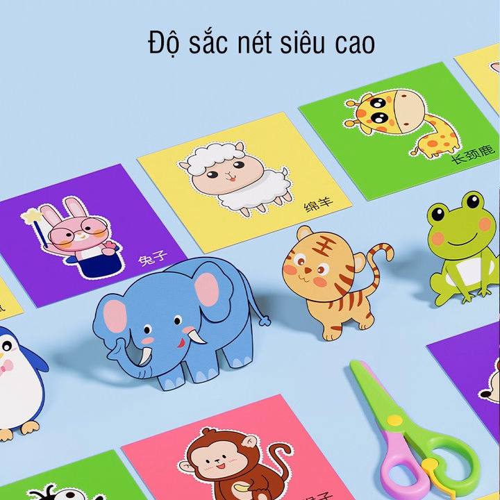 Đồ Chơi Cắt Giấy 200 Chủ Đề Cho Trẻ Em Từ 2 Tuổi 55729 - Lady'S Passion - Ảnh 5