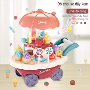 Đồ Chơi Xe Đẩy Bán Kem Cho Bé Có Nhạc Và Đèn Xoay 360 Độ 55725 - Lady'S Passion