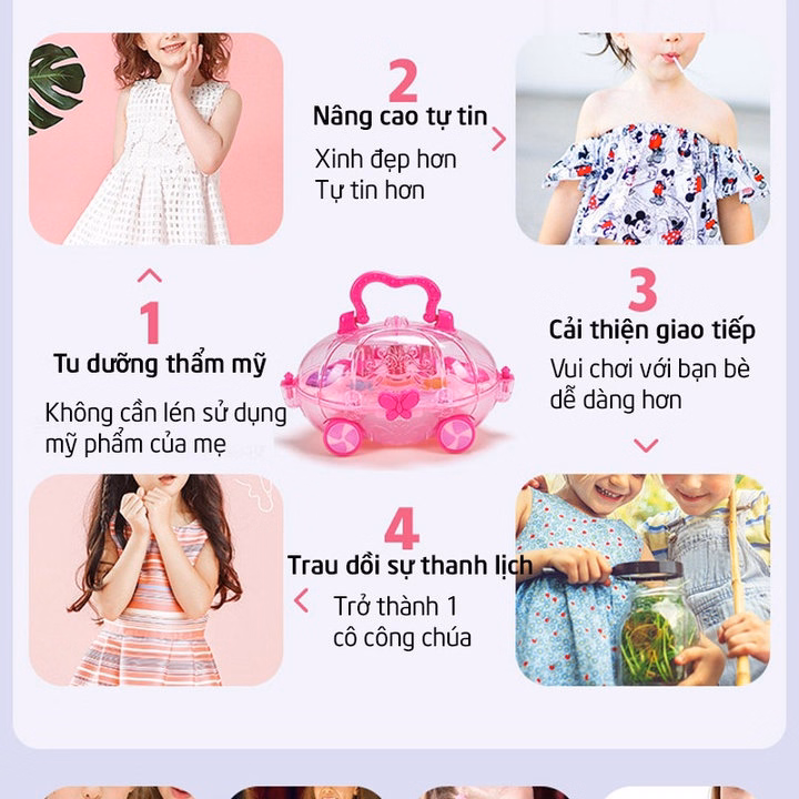 Bộ Trang Điểm Makeup Cho Bé Xe Bí Ngô 55520 - Lady'S Passion - Ảnh 5