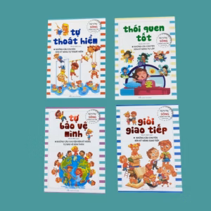 Bộ 4 Cuốn Dạy Kỹ Năng Sống Cho Trẻ: Giỏi Giao Tiếp, Tự Thoát Hiểm, Tự Bảo Vệ Mình, Thói Quen Tốt 455300 - Lady'S Passion