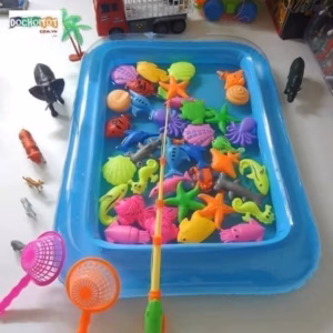 Bộ Đồ Chơi Câu Cá Nam Châm Kèm Bể Phao