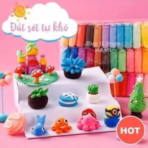 Sét Đất Nặn Tự Khô 12 Màu Cho Bé
