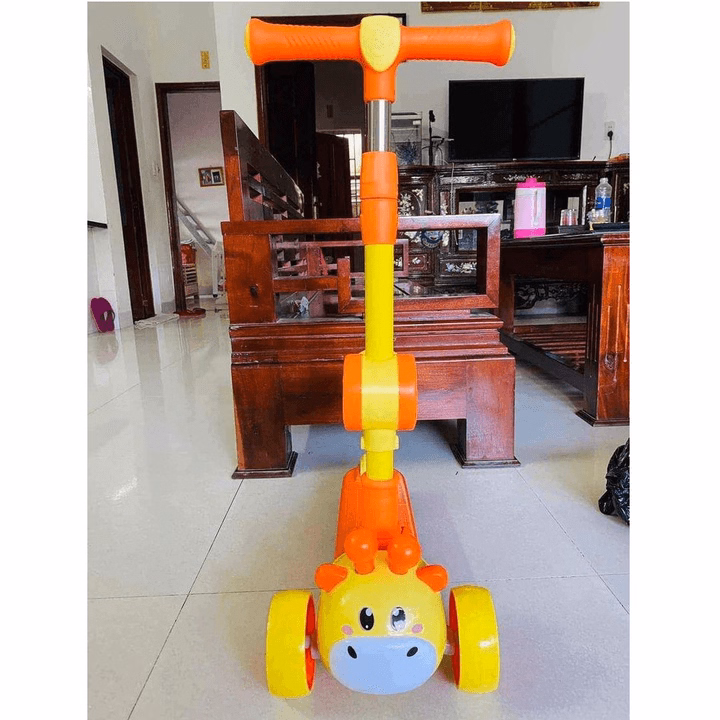 Xe Trượt Scoter 3 Bánh Đa Năng Có Đèn Led Phát Sáng, Có Nhạc Và Ghế Ngồi Cho Trẻ Em Ctb720 - Bechip - Ảnh 4