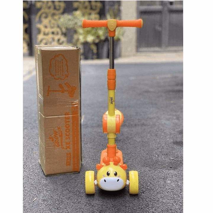 Xe Trượt Scoter 3 Bánh Đa Năng Có Đèn Led Phát Sáng, Có Nhạc Và Ghế Ngồi Cho Trẻ Em Ctb720 - Bechip - Ảnh 8