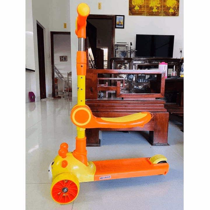 Xe Trượt Scoter 3 Bánh Đa Năng Có Đèn Led Phát Sáng, Có Nhạc Và Ghế Ngồi Cho Trẻ Em Ctb720 - Bechip - Ảnh 7