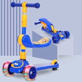 Xe Trượt Scoter 3 Bánh Đa Năng Có Đèn Led Phát Sáng, Có Nhạc Và Ghế Ngồi Cho Trẻ Em Ctb720 - Bechip - Ảnh 6