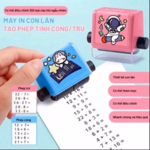 Con Lăn In Phép Tính Cho Bé Tập Làm Toán Học Tặng Kèm Lọ Mực Ld035 - Lady'S Passion