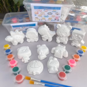 Bộ Tô Tượng 10 Hình Ngẫu Nhiên Cho Bé Kèm Cọ Và Màu - Su Clothing