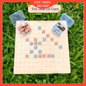 Bộ Cờ Caro X-O Bằng Gỗ, Bàn Cờ Gỗ Trò Chơi Trí Tuệ Caro - Ctb760