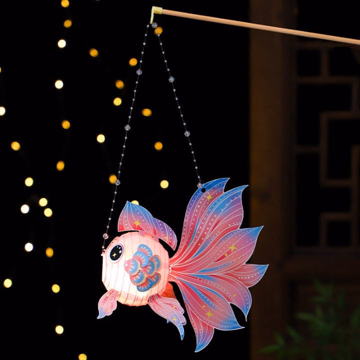 Lồng Đèn Trung Thu Con Cá Koi Handmade Hot 2024 Cho Bé Chơi Trung Thu - Ctb799 - Ảnh 3