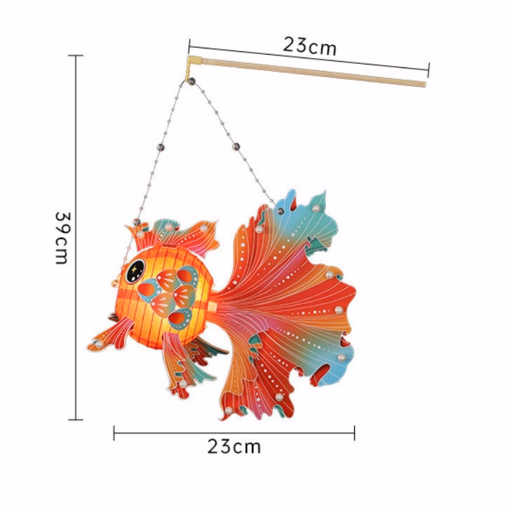 Lồng Đèn Trung Thu Con Cá Koi Handmade Hot 2024 Cho Bé Chơi Trung Thu - Ctb799 - Ảnh 12