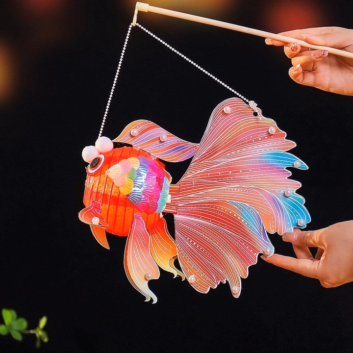 Lồng Đèn Trung Thu Con Cá Koi Handmade Hot 2024 Cho Bé Chơi Trung Thu - Ctb799 - Ảnh 6