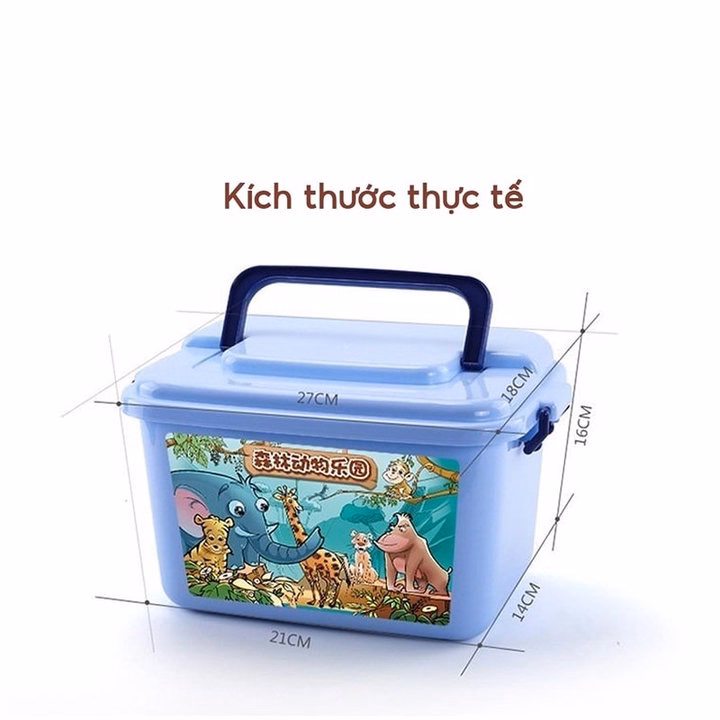 Thùng Đồ Chơi Mô Hình Động Vật 58 Chi Tiết Hd003 - Lady'S Passion - Ảnh 3