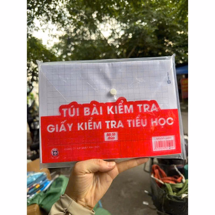 Túi 50 Tờ Đôi Giấy Kiểm Tra Ôly Cấp 1 Hải Tiến Vip Pro.(Ko Nhoè-Ko Thấm Mực - Viết Là Đẹp) - Ảnh 2