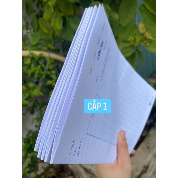 Túi 50 Tờ Đôi Giấy Kiểm Tra Ôly Cấp 1 Hải Tiến Vip Pro.(Ko Nhoè-Ko Thấm Mực - Viết Là Đẹp) - Ảnh 4