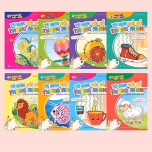 Túi 8 Quyển Tô Màu Nối Số Thông Minh Song Ngữ Việt Anh 003 - Lady'S Passion