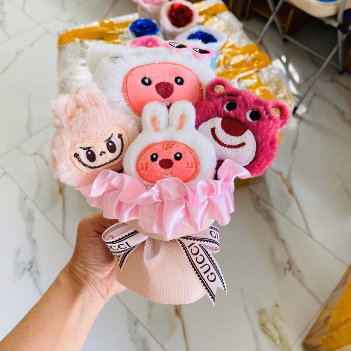 Hoa Gấu Size Mini Tặng Kèm Túi Thiệp 011 - Lady'S Passion