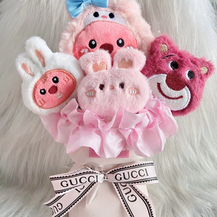 Hoa Gấu Size Mini Tặng Kèm Túi Thiệp 011 - Lady'S Passion - Ảnh 3