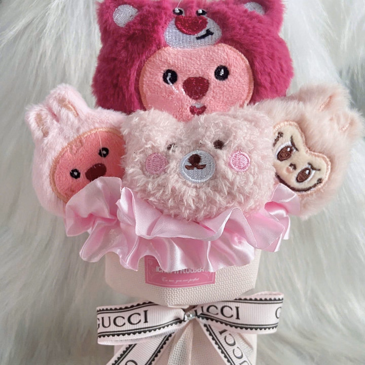 Hoa Gấu Size Mini Tặng Kèm Túi Thiệp 011 - Lady'S Passion - Ảnh 4