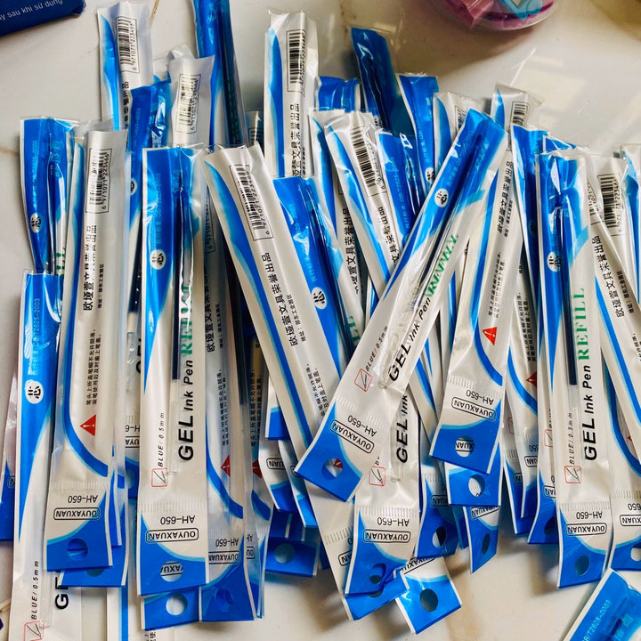 Combo 10 Ruột Gel Mực Xanh Thay Bút Chữ A 037 - Lady'S Passion - Ảnh 3