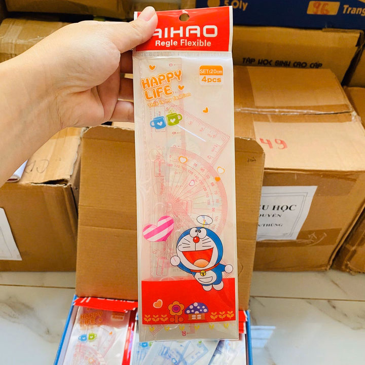 Bộ Dụng Cụ Thước Eke Học Sinh 4 Món 045 - Lady'S Passion - Ảnh 2