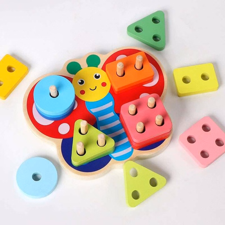 Bộ Thả Hình Khối Gỗ Bướm Hd214 - Lady'S Passion