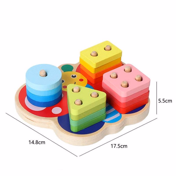 Bộ Thả Hình Khối Gỗ Bướm Hd214 - Lady'S Passion - Ảnh 4