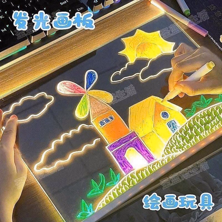 Bảng Vẽ Dạ Quang Kết Hợp Đèn Led Siêu Xinh