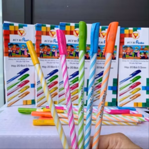 Hộp 20 Bút Bi Nến Penko Mực Xanh - Lady'S Passion