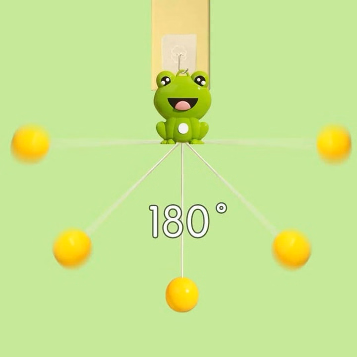 Đồ Chơi Bóng Bàn Treo Tường Hình Con Ếch Xanh Siêu Kute - Ảnh 3