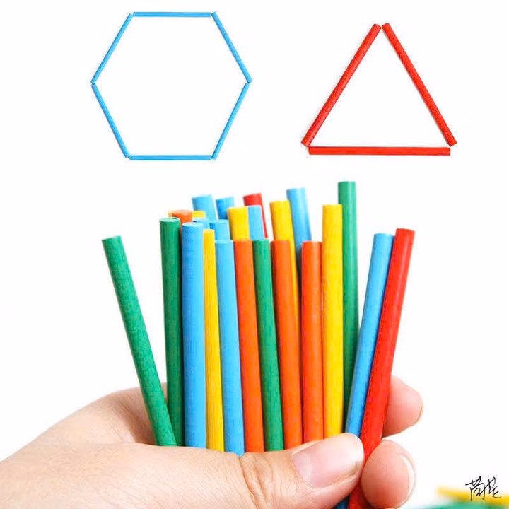 Bộ Que Tính Và Các Phép Tính Toán Học, Số Bằng Gỗ Cho Bé Sp0341 - Lady'S Passion - Ảnh 2