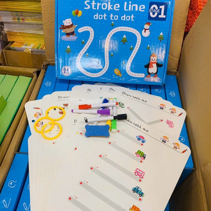 Bộ Tập Tô Vẽ Thông Minh Xóa Được 64 Trang Tặng Kèm 6 Bút Dạ & Mút Xóa Sp0330 - Lady'S Passion - Ảnh 10