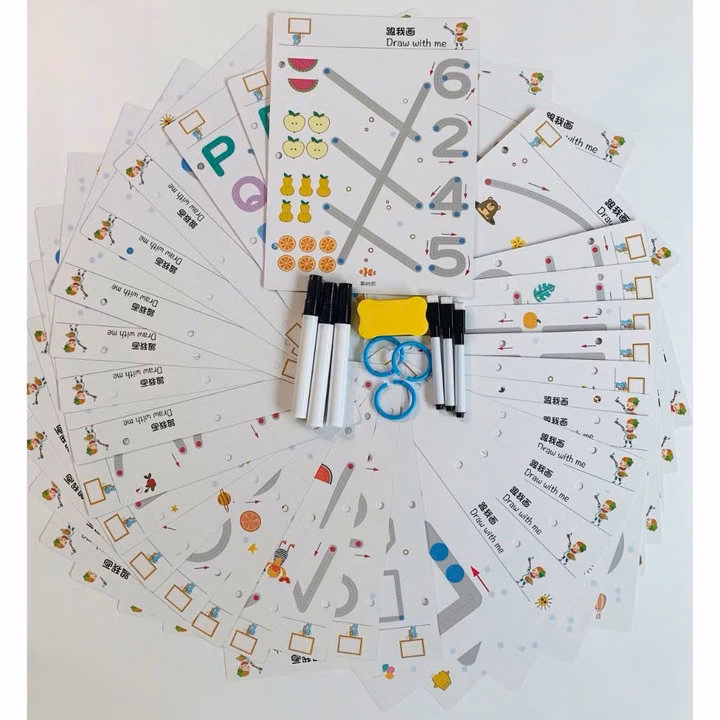 Bộ Tập Tô Vẽ Thông Minh Xóa Được 64 Trang Tặng Kèm 6 Bút Dạ & Mút Xóa Sp0330 - Lady'S Passion - Ảnh 8