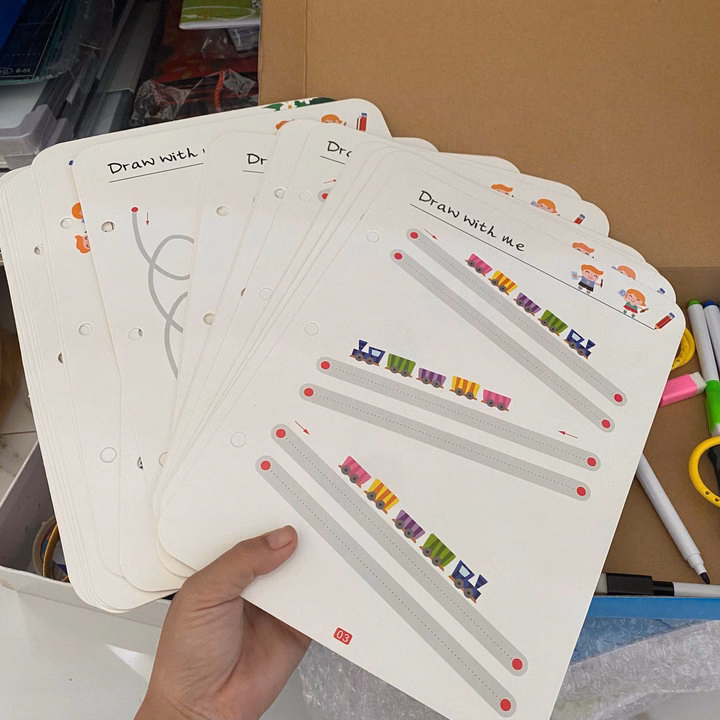 Bộ Tập Tô Vẽ Thông Minh Xóa Được 64 Trang Tặng Kèm 6 Bút Dạ & Mút Xóa Sp0330 - Lady'S Passion - Ảnh 12