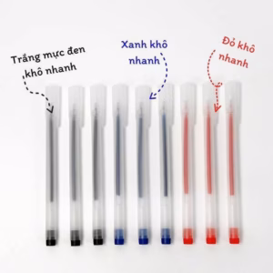 Set 100 Bút Dùng Cho Học Sinh Sinh Viên Gel Mờ