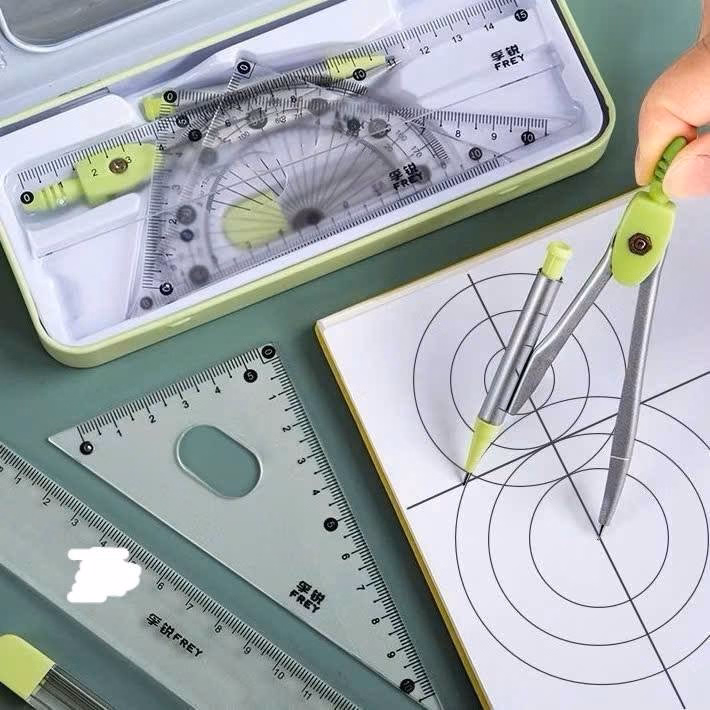 Bộ Đồ Dùng Học Tập 7 Chi Tiết Học Hình Học Cho Học Sinh - Ảnh 3