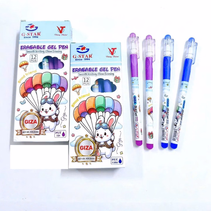 Hộp 12 Bút Gel Xóa Nắp Đậy Giza Star Sp0460 - Lady'S Passion - Ảnh 3