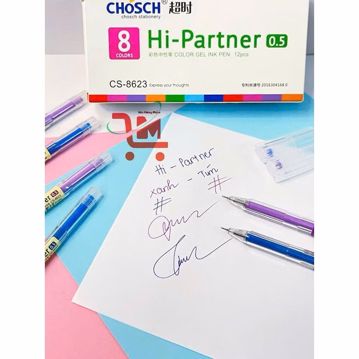 Hộp 12 Bút Gel Chosch Hi-Partner Sp0454 - Lady'S Passion - Ảnh 4