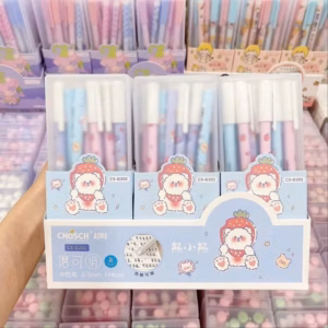 Hộp 12 Bút Gel Xóa Nắp Đậy Chosch Sp0453 - Lady'S Passion