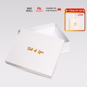 Hộp Quà Basic Hiện Đại Fadoda H30 Màu Trắng
