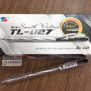 Hộp 20 Bút Bi Mực Đen Tl-027 0.5Mm - Thiên Long