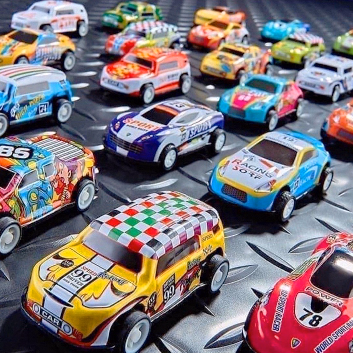 Hộp 30 Chiếc Xe Đổ Chơi Cho Bé - Su - Ảnh 2