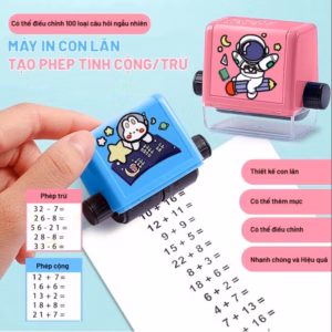 Con Lăn 2 Trong 1 In Kết Hợp Cả 2 Phép Tính Cộng Trừ Đơn Giản Ra Bài Tập Cho Bé Học Toán Gd087 - Lady'S Passion