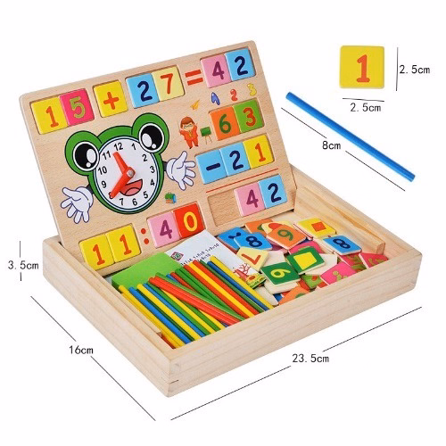 Bảng Gỗ Toán Học Có Que Tính - Gdn - Ảnh 2